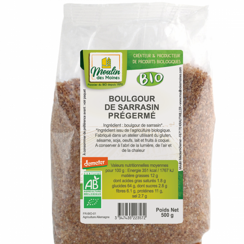 Boulgour de Sarrasin Bio-500g-Moulin des Moines