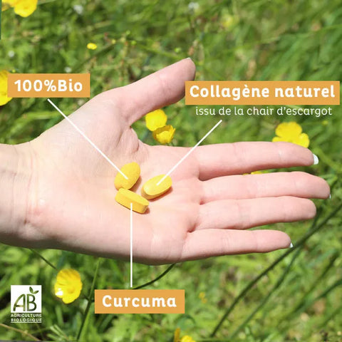 Articulations Bio-Curcuma et collagène-30 comprimés-Royer