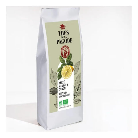 Maté Menthe Citron Bio-100g-Thés de la Pagode