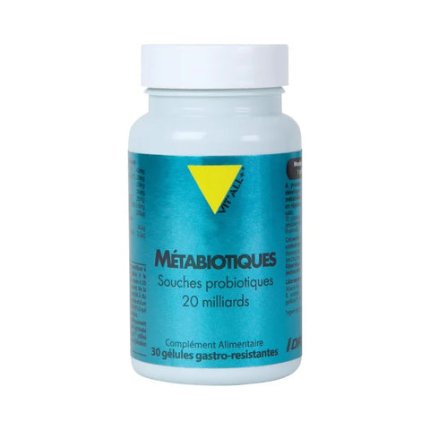 Métabiotiques-Souches probiotiques-30gélules-Vit'all+