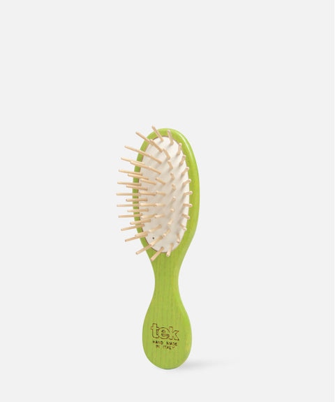 Mini Brosse ovale en Frêne colorées-Tek