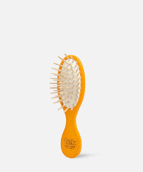 Mini Brosse ovale en Frêne colorées-Tek