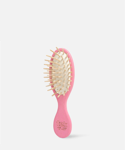 Mini Brosse ovale en Frêne colorées-Tek