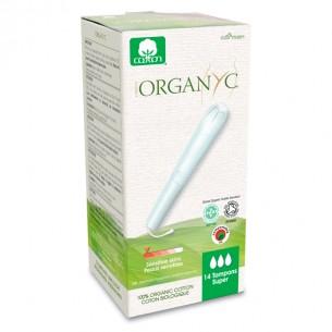 Tampon flux super sans applicateur -14 unité(s)-Organyc - Boutique Pleine-Forme 