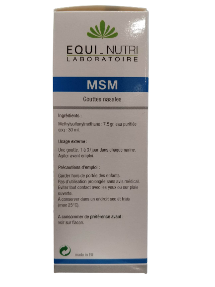 MSM gouttes nasales-30ml-Equi-Nutri