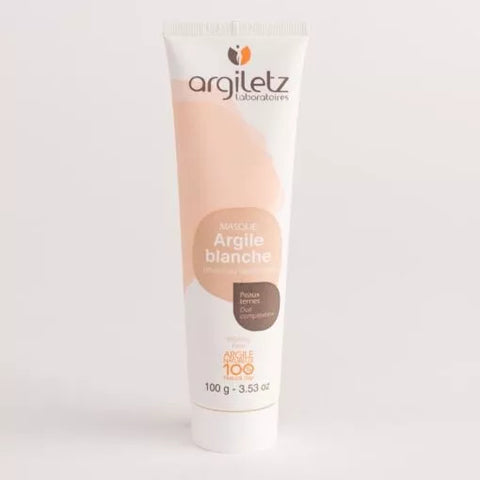 Masque à l'argile blanche-peaux ternes-100g-Argiletz