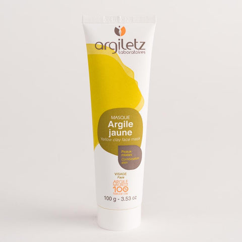 Masque d'argile jaune - peaux mixtes - 100g-Argiletz - Boutique Pleine-Forme 