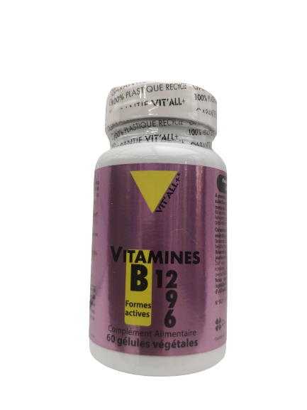 B12 et B9 formes actives -60 gélules-Vit'all+