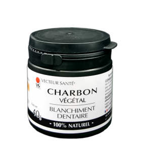 Charbon blanchiment dentaire-40g-Vecteur santé