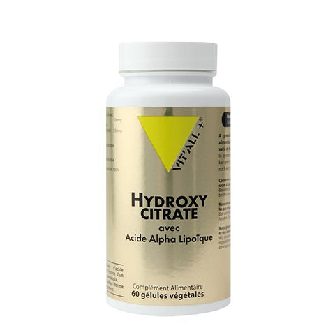 Hydroxycitrate avec acide alpha lipoique - 60 gélules-Vit'all+ - Boutique Pleine-Forme 