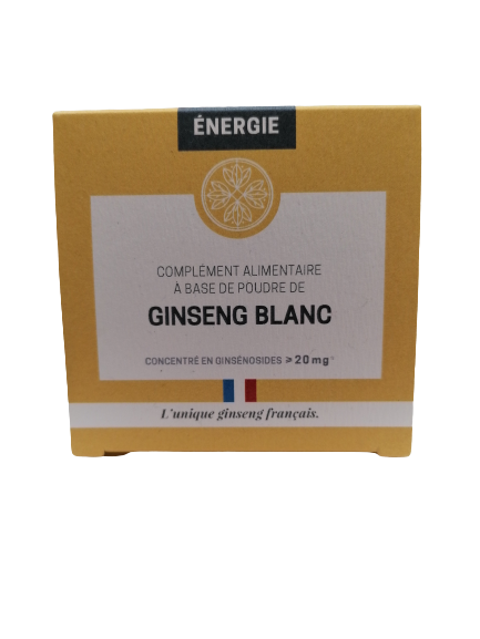 Racine de Ginseng blanc-120 gélules-Jardins d'Occitanie