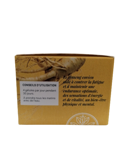 Racine de Ginseng blanc-120 gélules-Jardins d'Occitanie