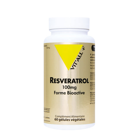 Resvératrol -100mg- 30 gélules végétales-Vit'all+