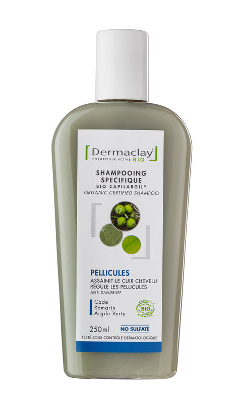 Shampooing Argile verte-Anti pellicules-250ml-Dermaclay