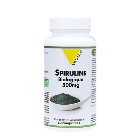 Spiruline bio-500mg-60 ou 300 comprimés-Vit'all+