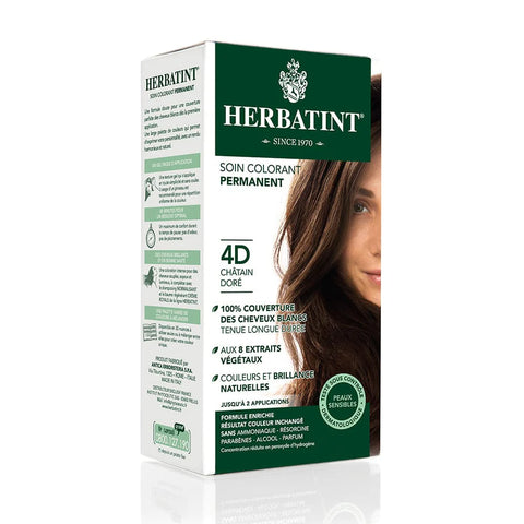 Coloration Chatain doré 4D-170ml-Herbatint