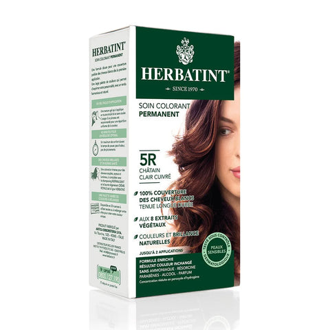 Coloration Chatain Clair Cuivré-5R-170ml-Herbatint