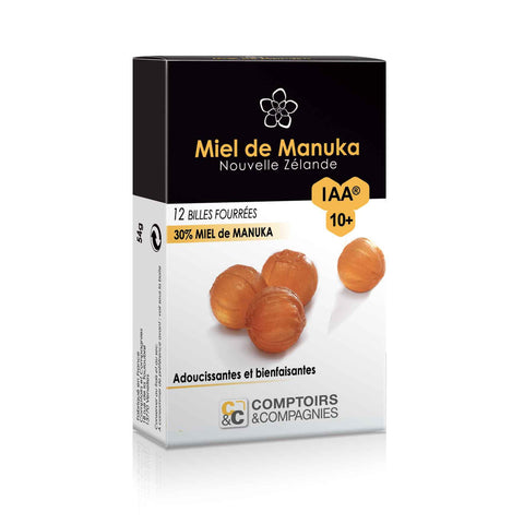 Billes miel de manuka-12 billes-Comptoirs&compagnies - [shop_name1. Phytospagyrie N°15  Stimulant physique et mental -300ml-Vecteur energy]