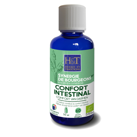 Synergie de bourgeons bio-confort intestinal-50ml-Herbes et Traditions