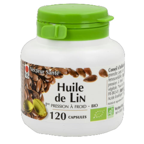 Huile de lin- 270 mg Bio -120 capsules