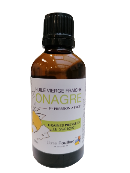 Huile vierge fraiche d'Onagre-50ml-Daniel Rouillard