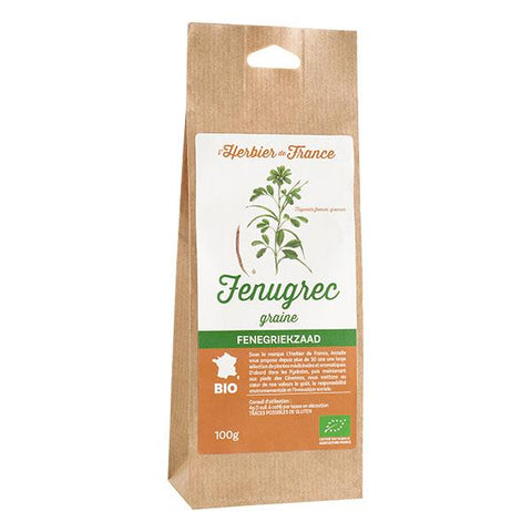 Graines fenugrec Bio -150g-Herbier de France - Boutique Pleine-Forme 