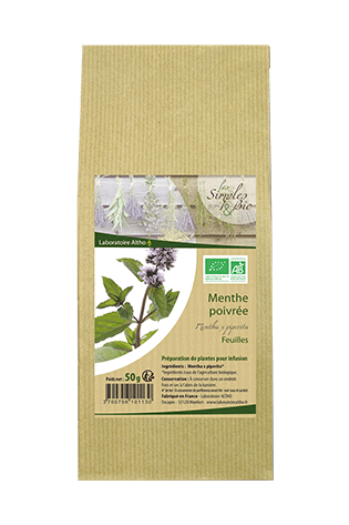 Menthe Poivrée Feuilles Bio-50g-Altho - Boutique Pleine-Forme 