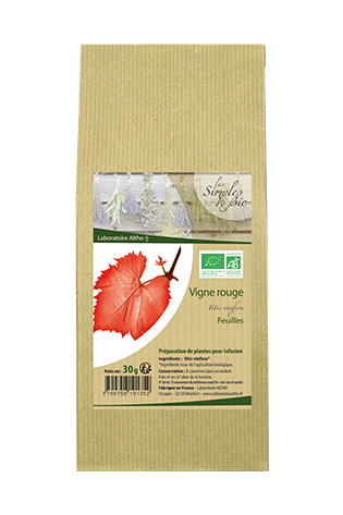 Vigne Rouge Feuilles Bio -50g-Altho - Boutique Pleine-Forme 