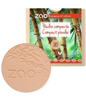 Recharge Poudre Compacte 303 Brun Beige 9g-Zao Make up - Boutique Pleine-Forme 