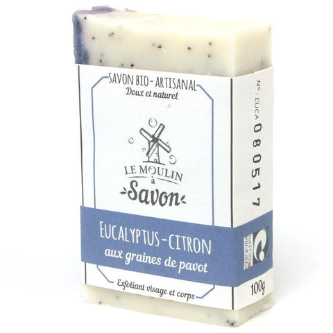 Eucalyptus-citron (exfoliant)100g-Le moulin a savon - Boutique Pleine-Forme 