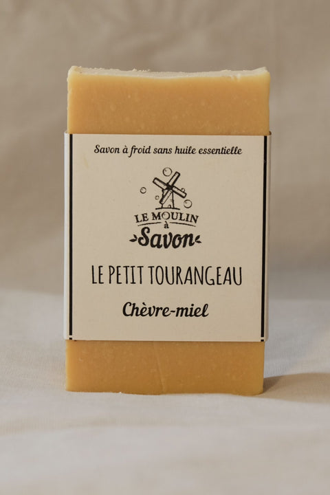 savon solide le petit tourangeau (chèvre-miel)-100g-Le moulin a savon