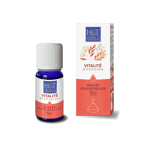 Synergie d'huiles essentielles à diffuser-Vitalité